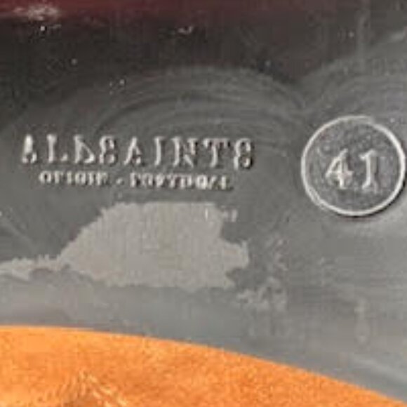 AllSaints Suede Stiletto Ankle Boots Brown 41 (WMS Size 10) Y2K - Picture 13 of 15